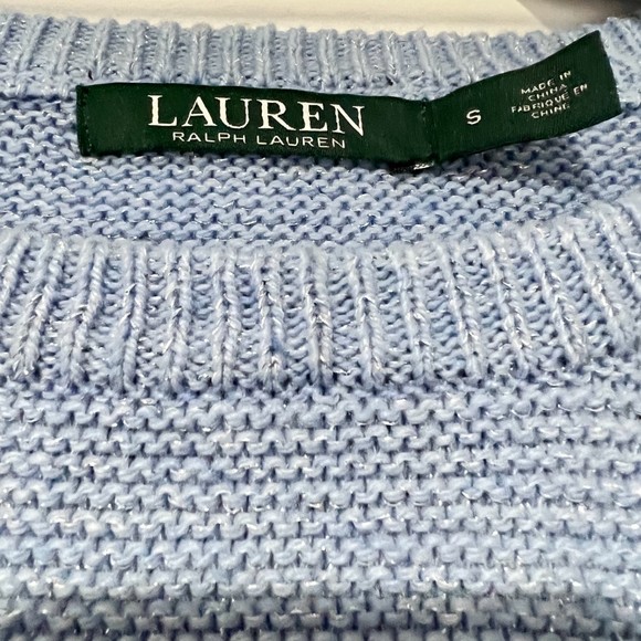 Ralph Lauren Blue Crewneck Sweater Size S - Picture 4 of 7